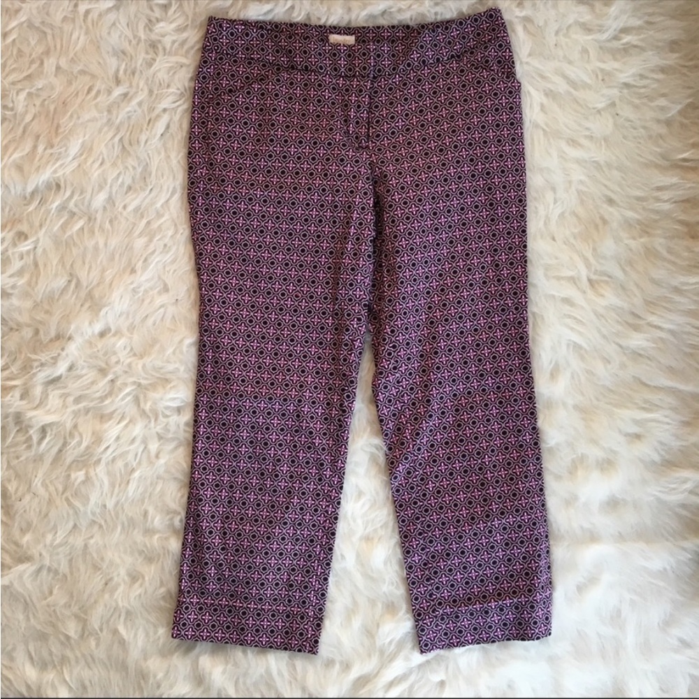 Laundry by shelli segal geometric crop pant size 6